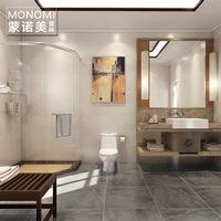 佛山瓷砖灰色水泥砖600x600卫生间瓷砖 厨房墙砖仿古砖厕所浴室砖