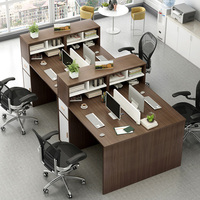 办公桌椅组合职员4/6人位职员工作屏风隔断简约现代公司办公家具