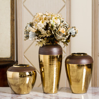 家居欧式摆件台面陶瓷花瓶客厅装饰工艺品餐桌插花摆件