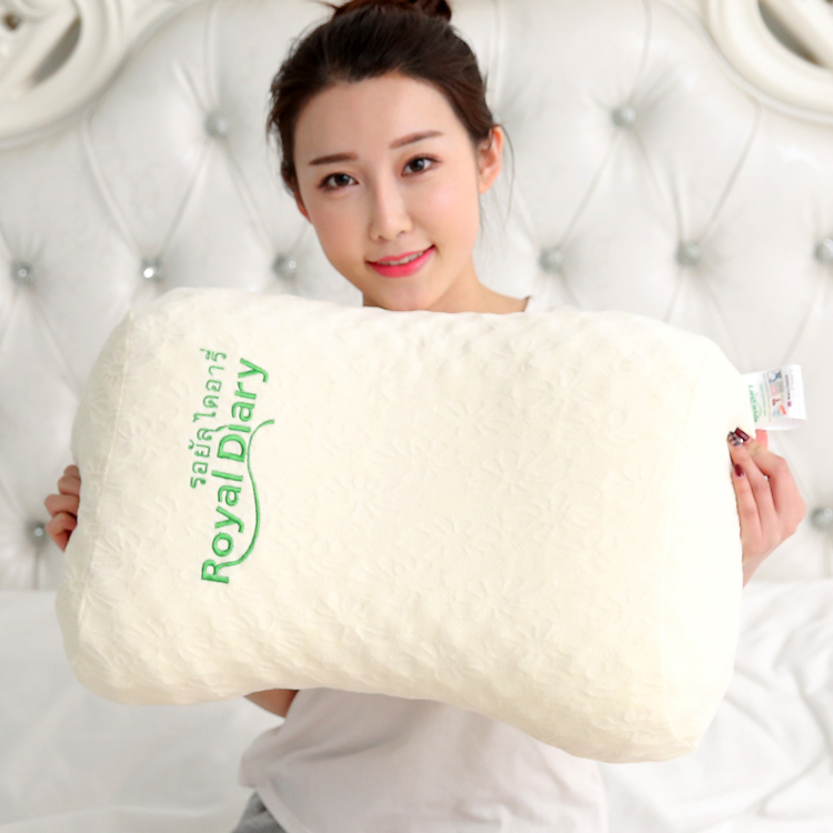 RoyalDiary泰国本土女士必买型号皇家日记品牌高低美容按摩天然的乳胶枕