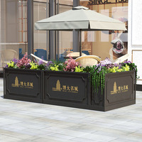 北欧户外铁艺花架庭院广场可移动绿植花箱创意个性商场花架花箱